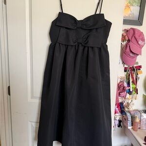 Sachin + Babi Black Textured Dress with V-Neck